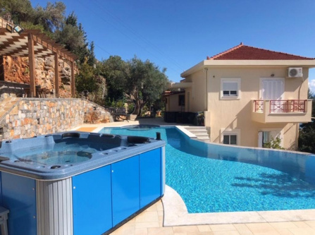 Villa with 4 bedrooms in Kato Pine with wonderful sea view private pool terrace 2 km from the beach