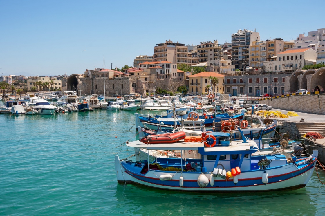 'Boats in the old port of Heraklion. Crete, Greece, Europe' - Kreta